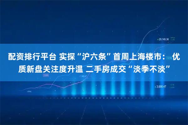 配资排行平台 实探“沪六条”首周上海楼市： 优质新盘关注度升温 二手房成交“淡季不淡”
